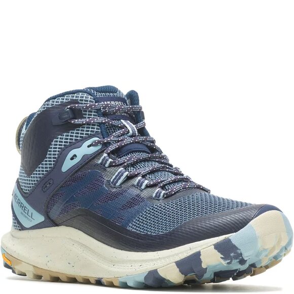 Merrell Women's Sea Blue Antora 3 Mid J067586 Waterproof Hiking Shoes Size 10 - Picture 1 of 7